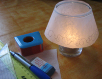 unikatissima Glass Candle Lampshade